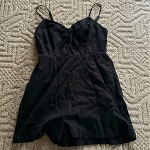 Old Navy Black Spaghetti Strap Romper With Cutout